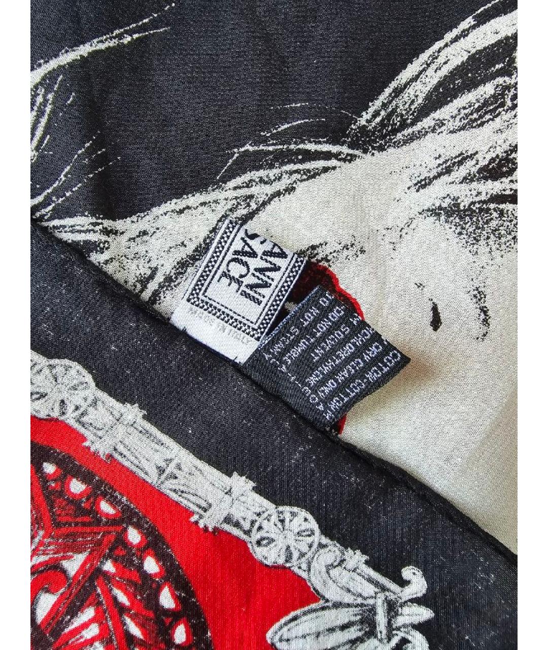 VERSACE Красный хлопковый платок, фото 3