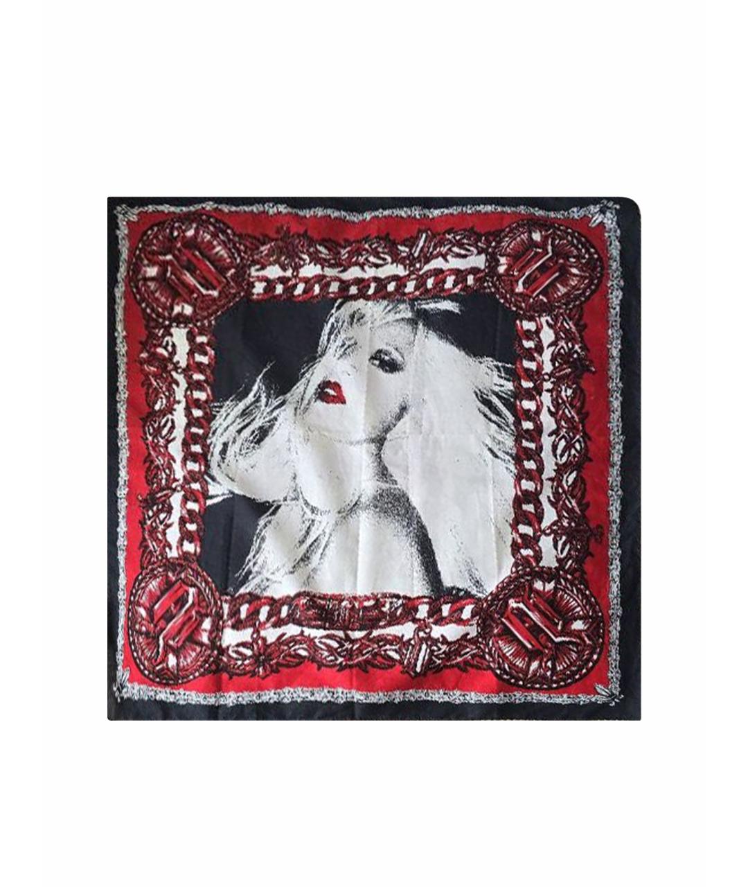 VERSACE Красный хлопковый платок, фото 1