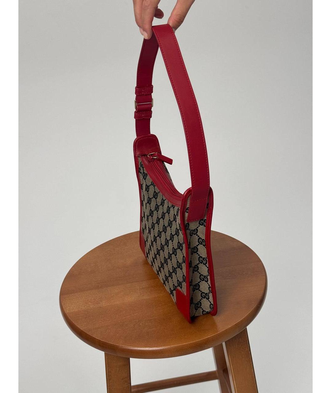GUCCI Красная сумка с короткими ручками, фото 2