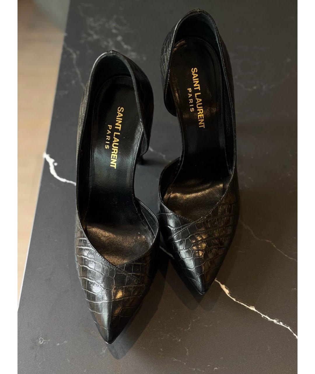 SAINT LAURENT Черные туфли, фото 2