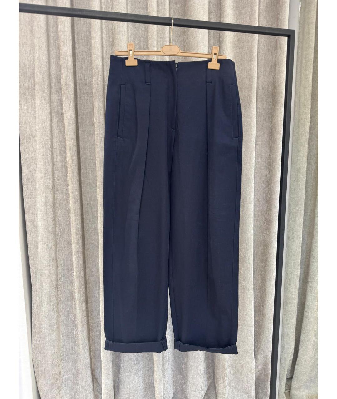 BRUNELLO CUCINELLI Темно-синие брюки широкие, фото 2