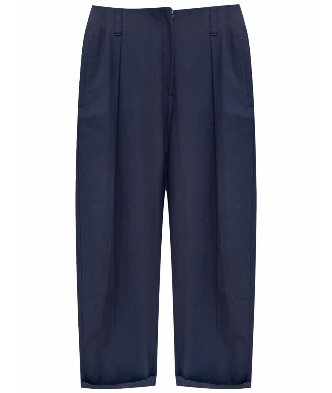 BRUNELLO CUCINELLI Темно-синие брюки широкие, фото 1