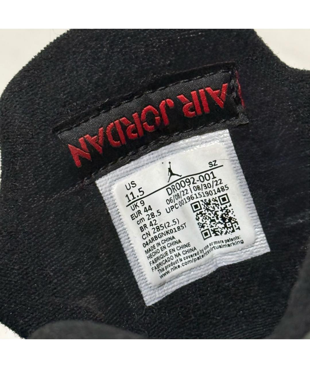 JORDAN Черные нубуковые высокие кроссовки / кеды, фото 7