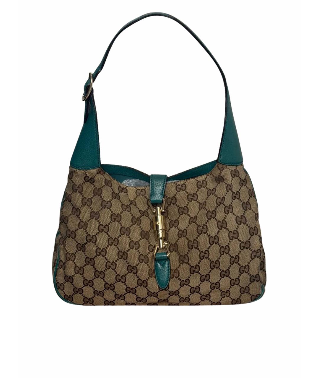 GUCCI Бирюзовая сумка с короткими ручками, фото 1