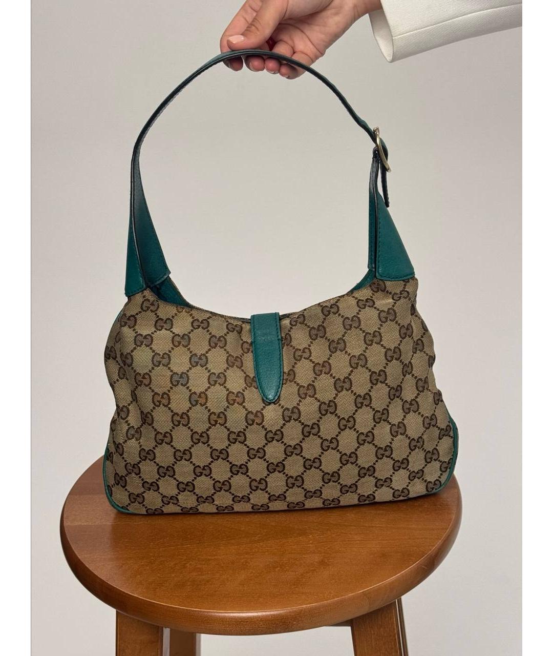 GUCCI Бирюзовая сумка с короткими ручками, фото 3