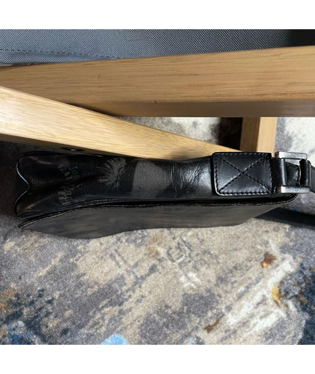 JEAN PAUL GAULTIER Черная кожаная сумка через плечо, фото 6