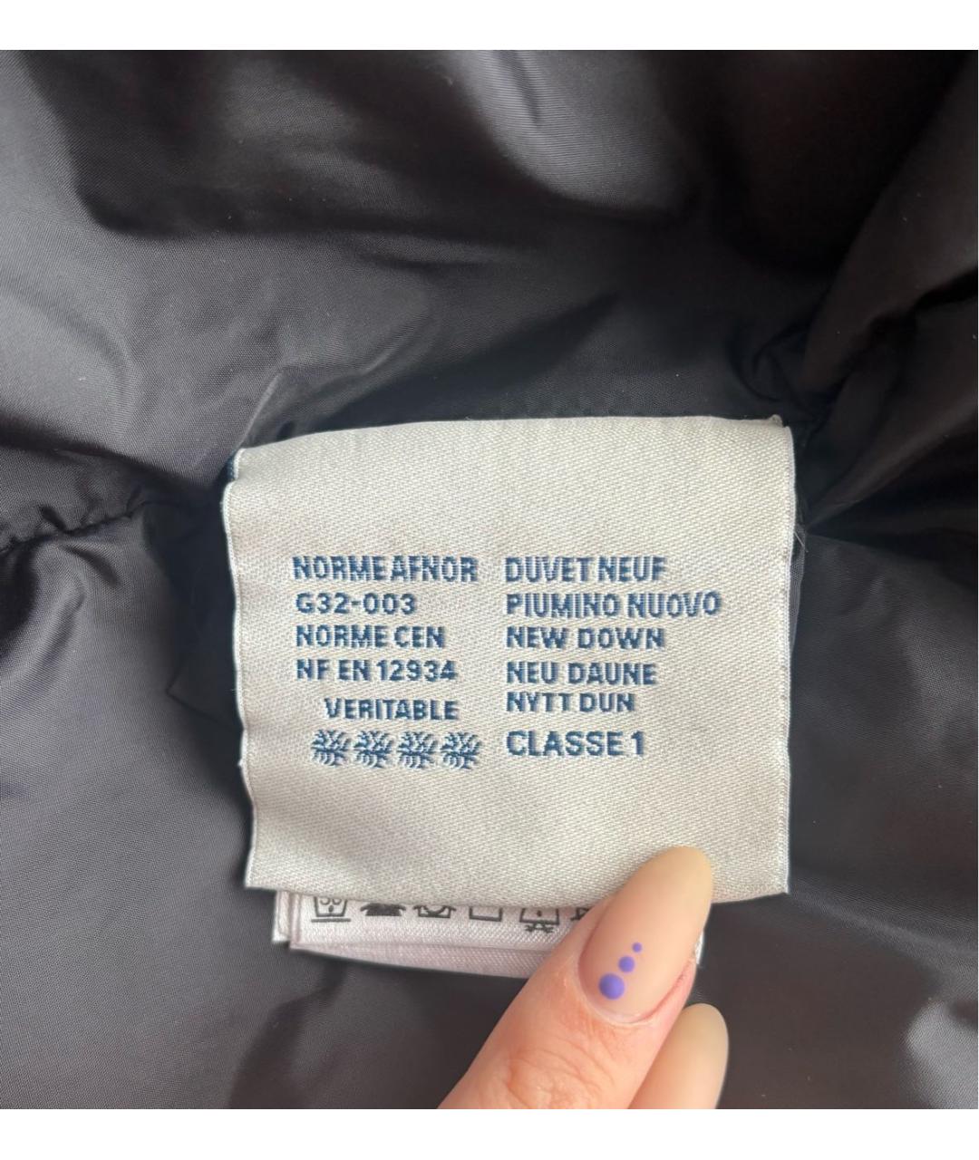 MONCLER Черный пуховик, фото 6