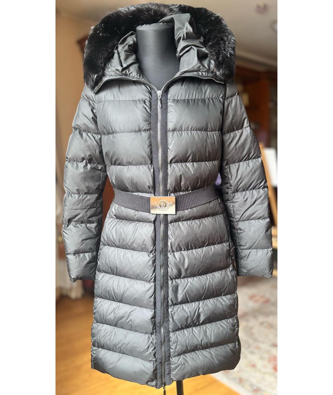 MONCLER Черный пуховик, фото 9