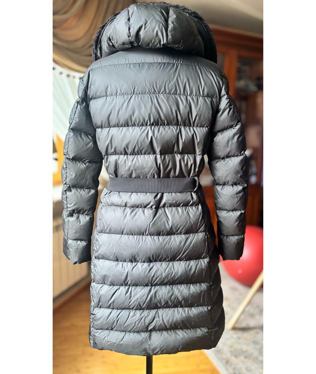 MONCLER Черный пуховик, фото 2