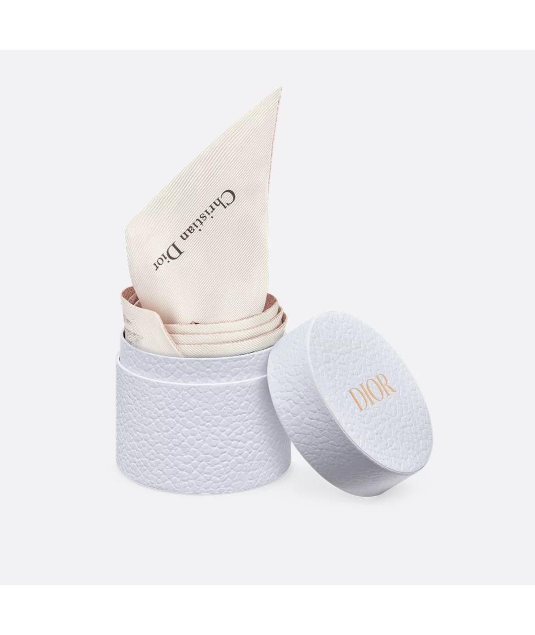 CHRISTIAN DIOR Белый шелковый платок, фото 4