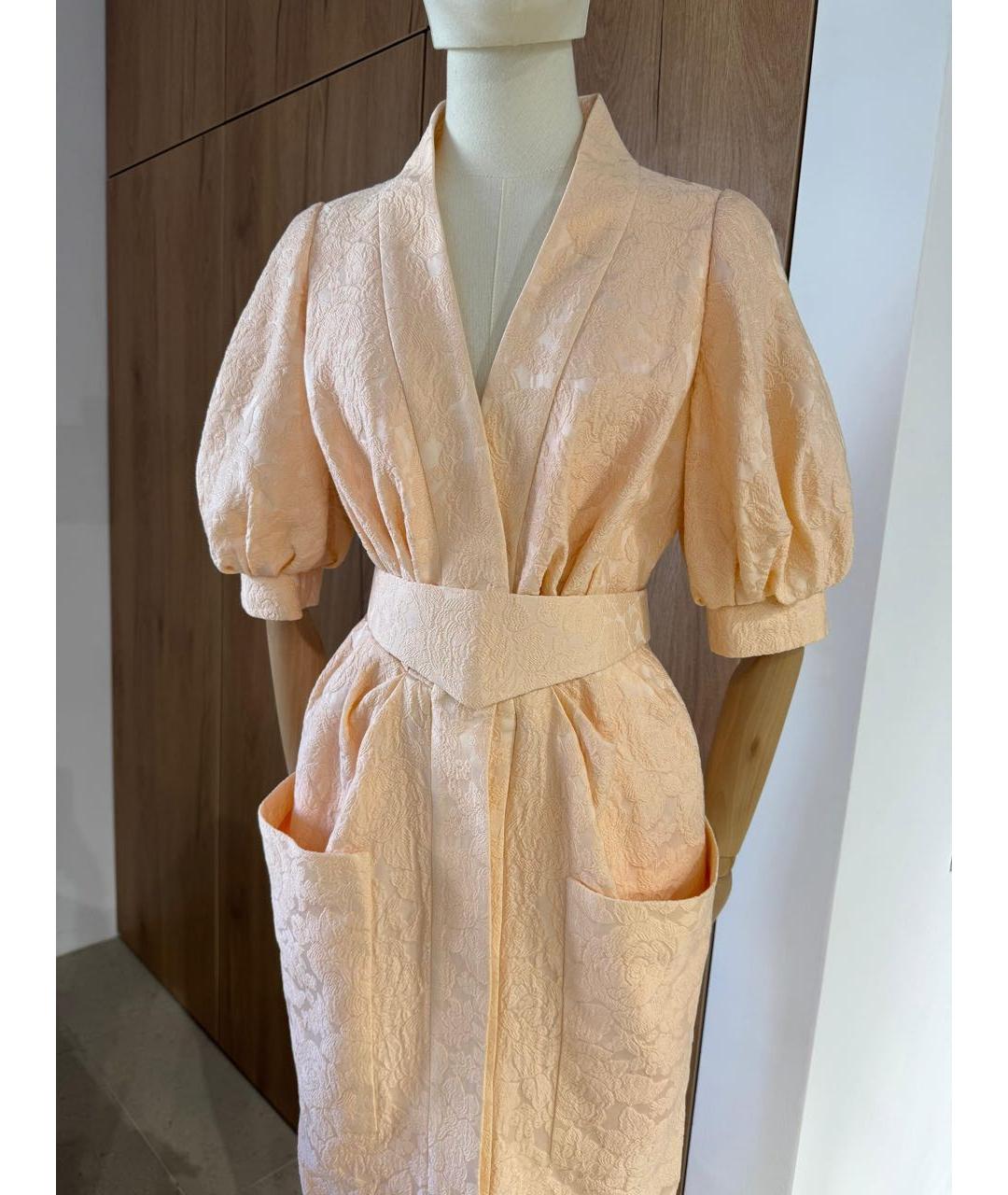 ULYANA SERGEENKO Коралловое повседневное платье, фото 2