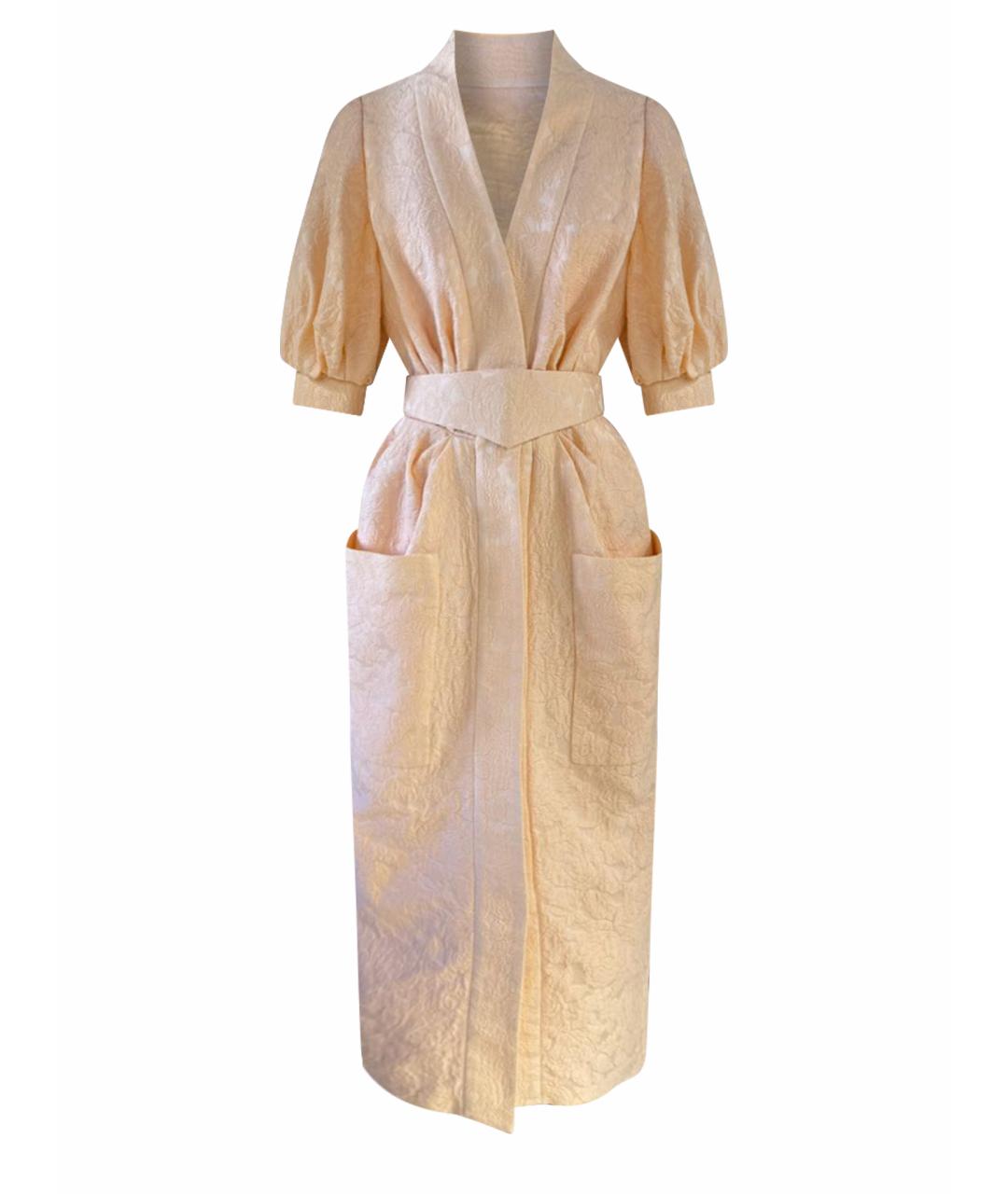 ULYANA SERGEENKO Коралловое повседневное платье, фото 1