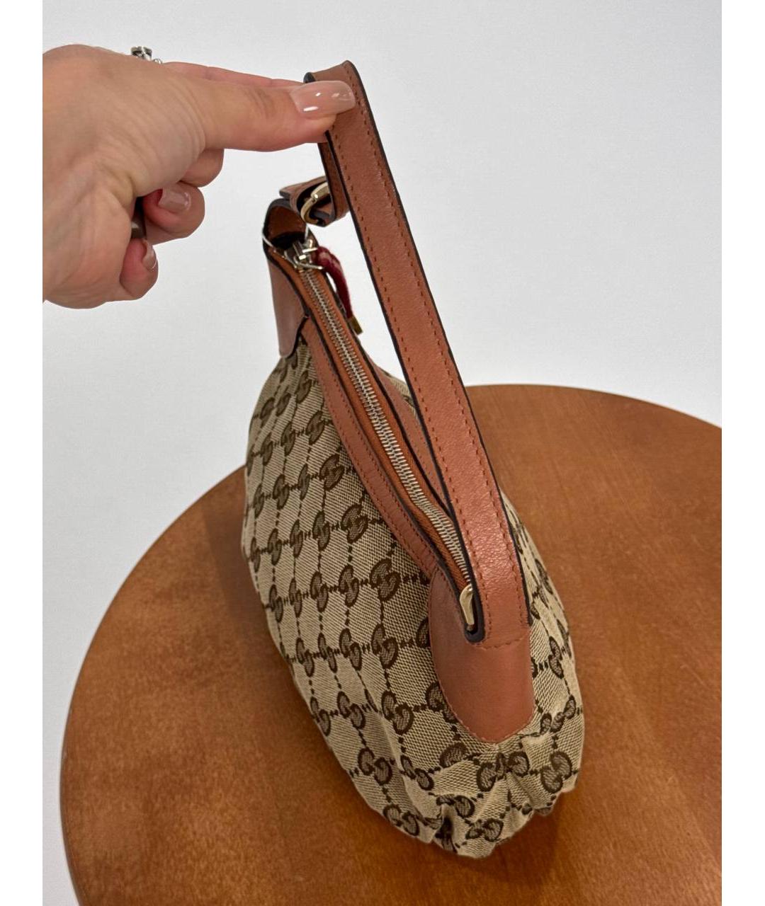 GUCCI Бежевая сумка с короткими ручками, фото 4