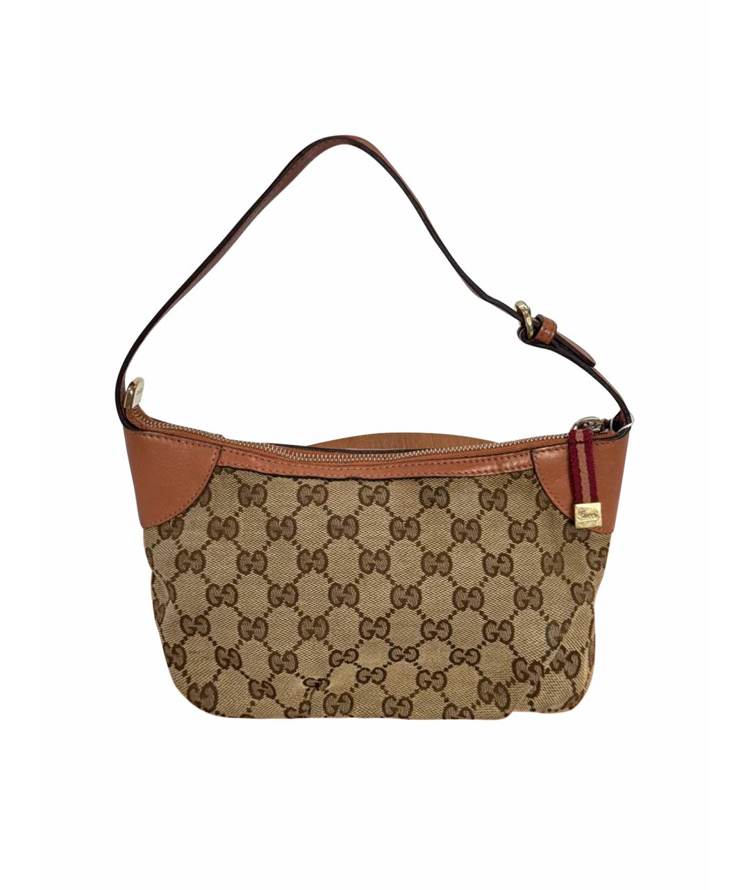 GUCCI Бежевая сумка с короткими ручками, фото 1