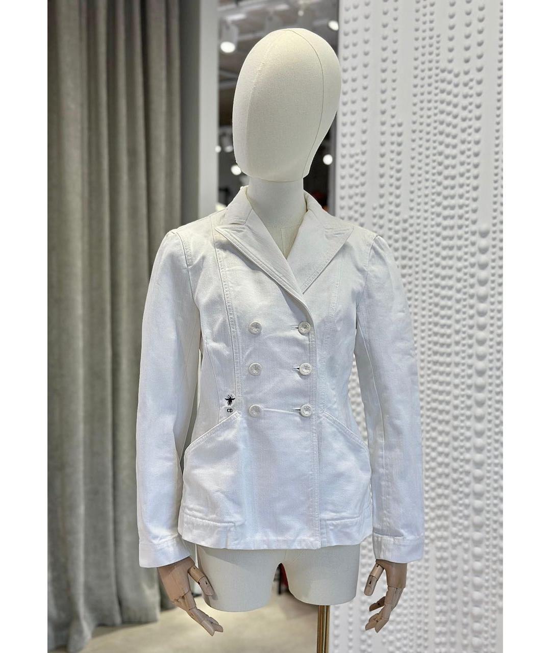 CHRISTIAN DIOR Белый жакет/пиджак, фото 3