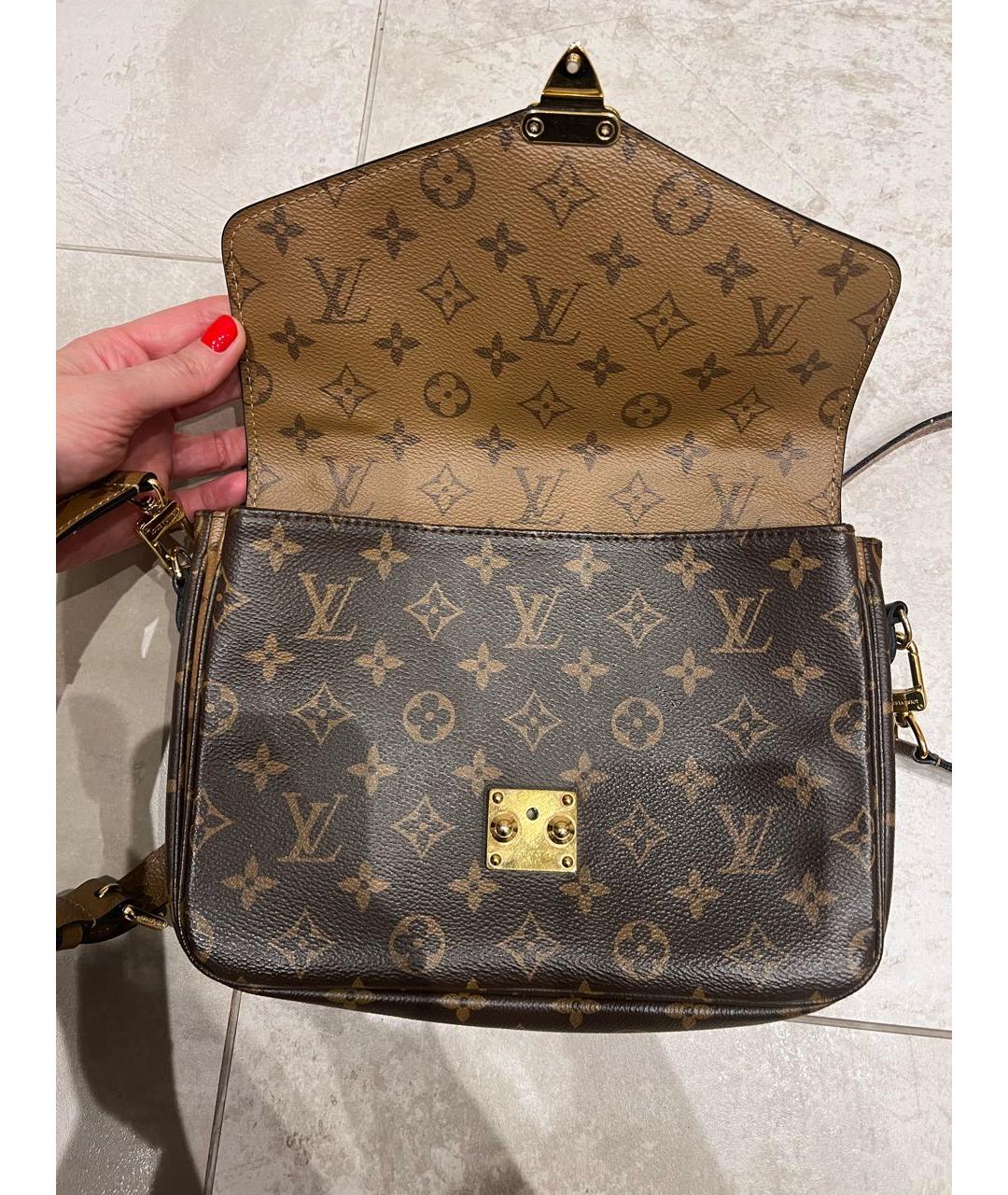 LOUIS VUITTON Коричневая сумка через плечо, фото 7