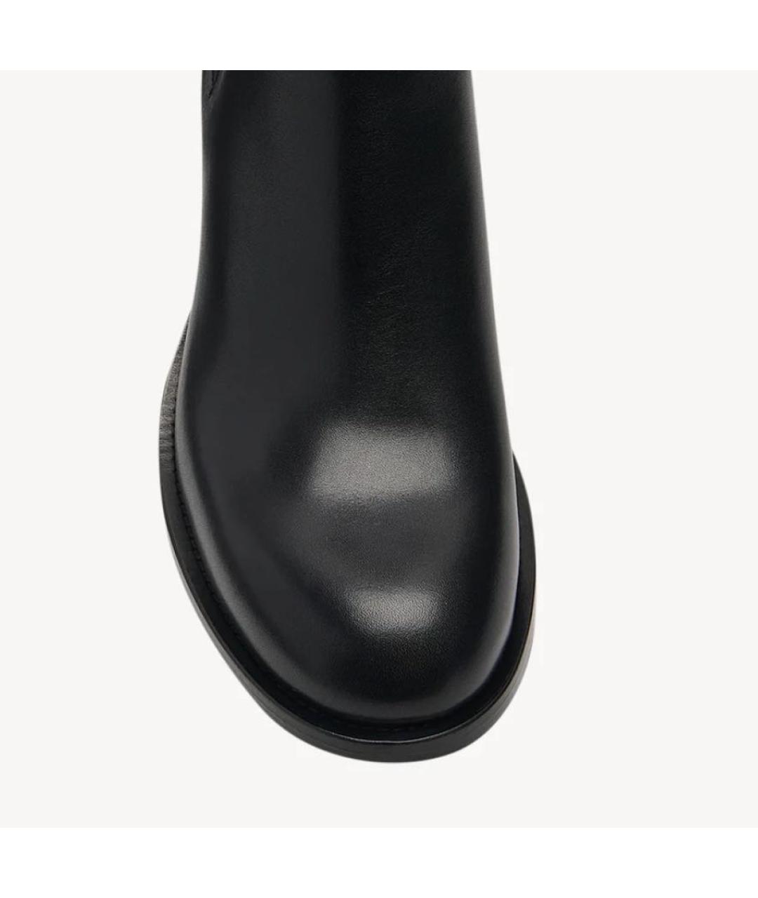 THE ROW Черные кожаные ботинки, фото 3