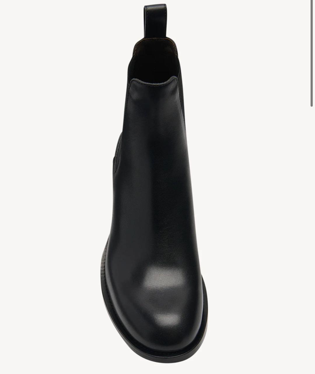 THE ROW Черные кожаные ботинки, фото 2