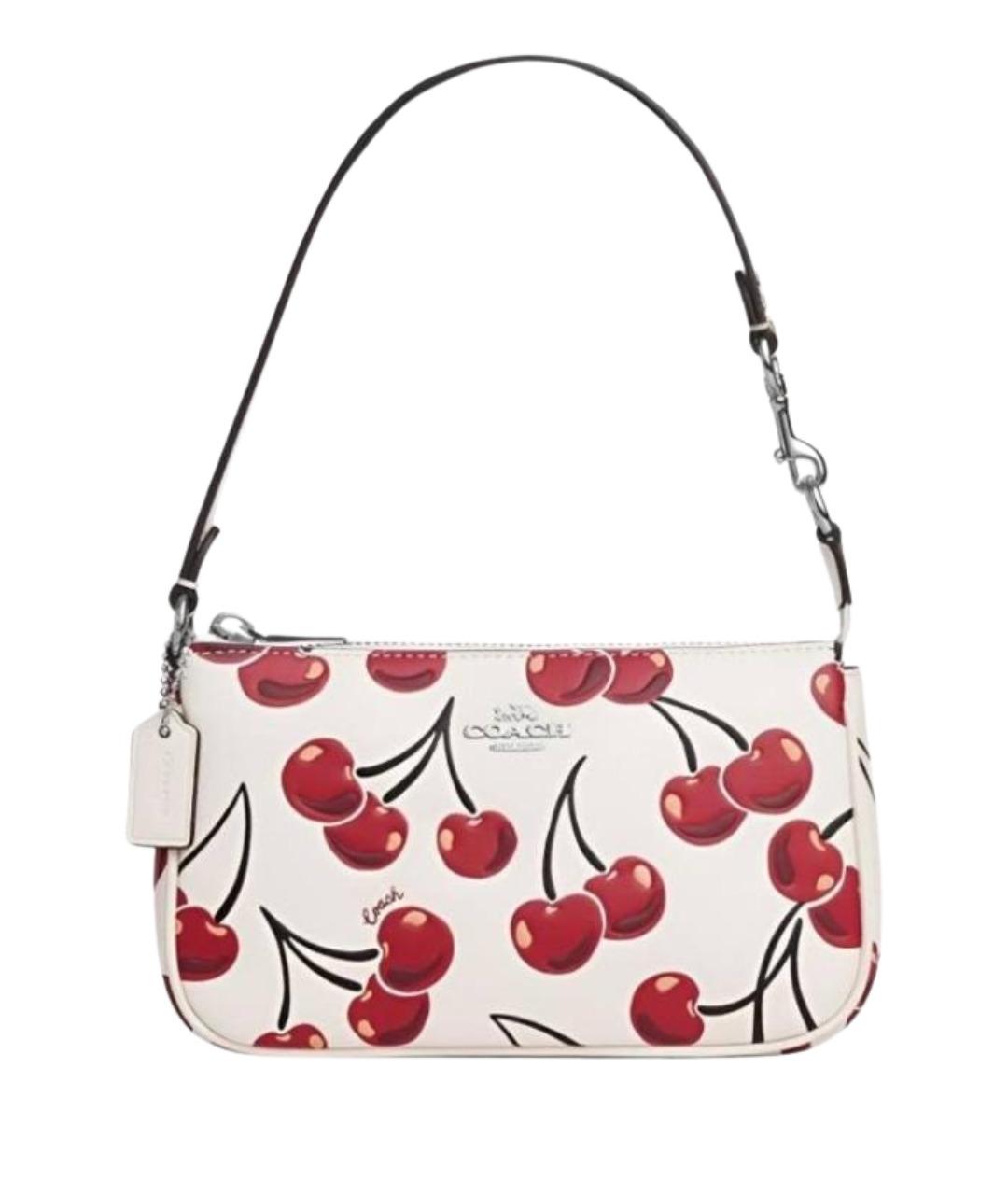 COACH Белая сумка с короткими ручками из искусственной кожи, фото 1