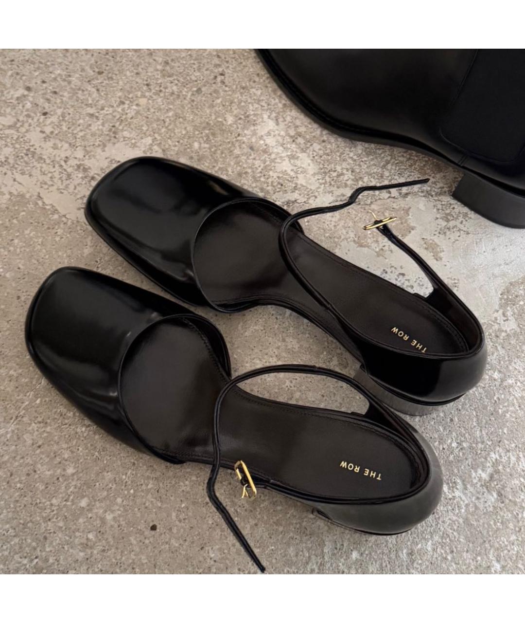 THE ROW Черные туфли из лакированной кожи, фото 3