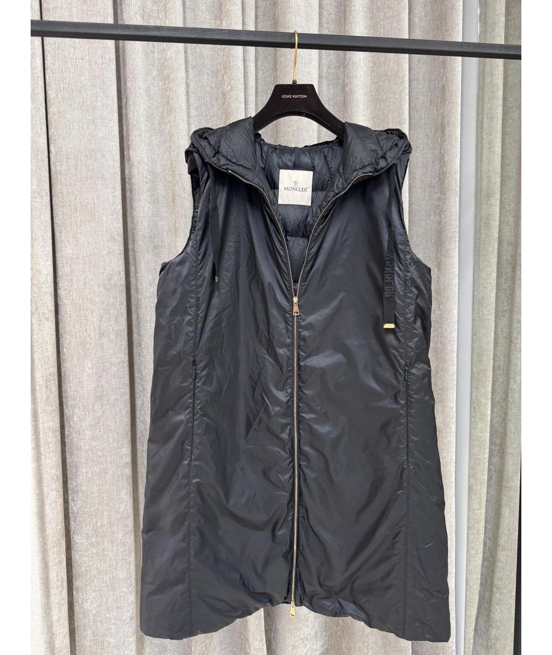 MONCLER Черный жилет, фото 2