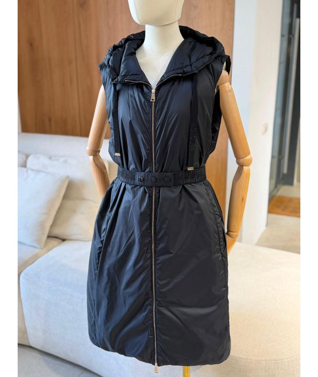 MONCLER Черный жилет, фото 4