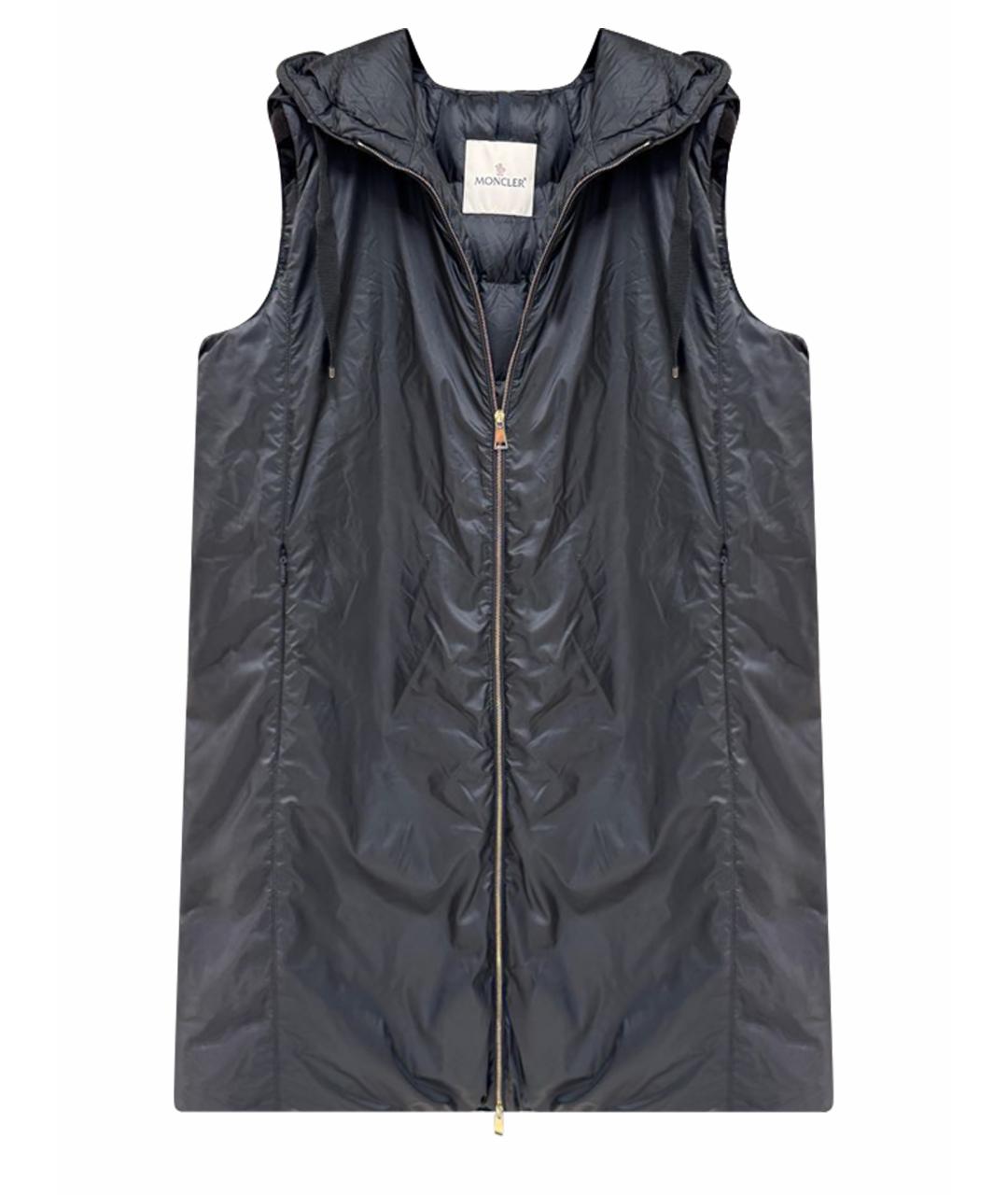 MONCLER Черный жилет, фото 1