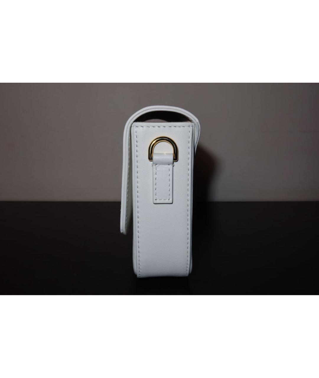 JACQUEMUS Белая кожаная сумка через плечо, фото 2