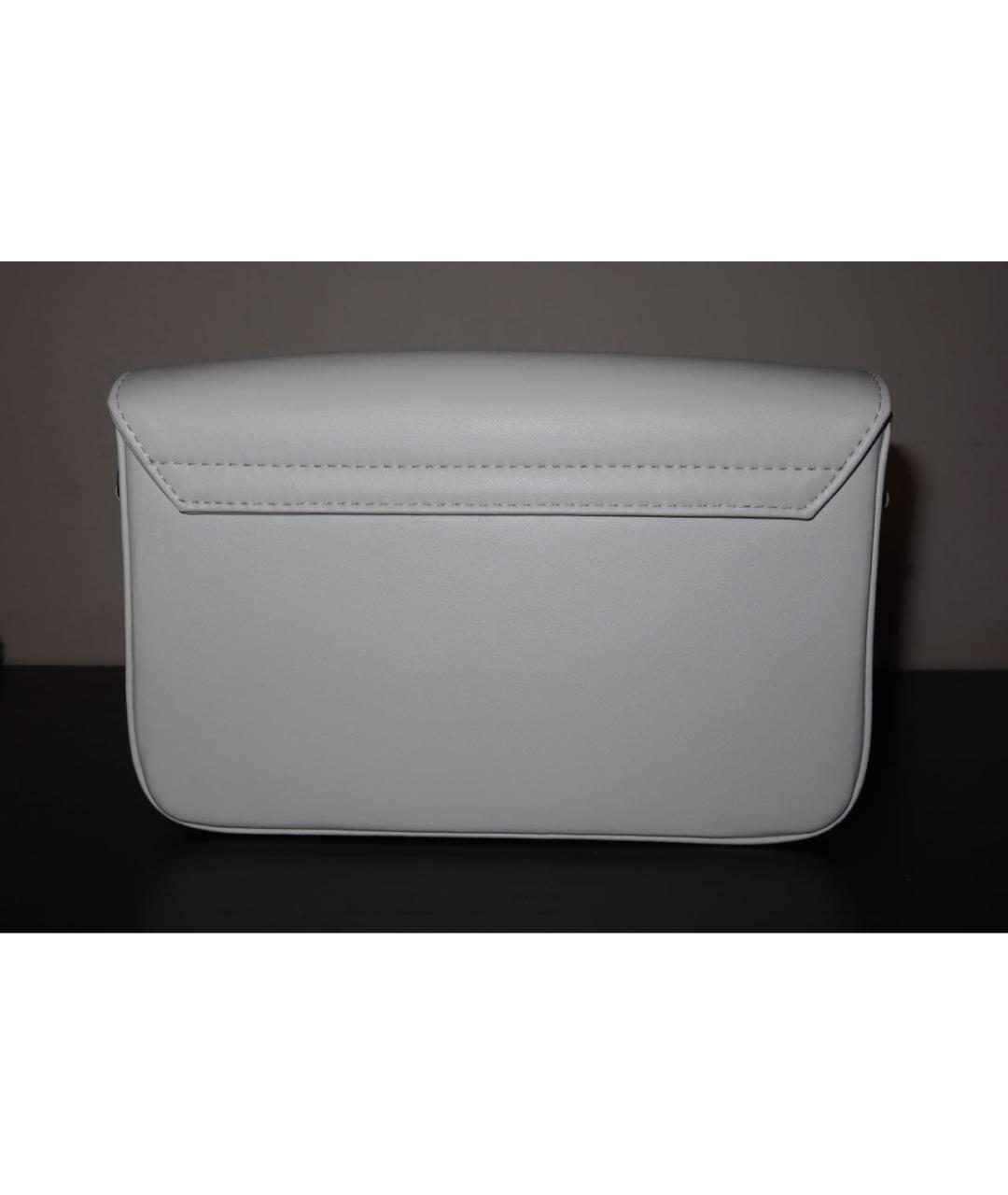 JACQUEMUS Белая кожаная сумка через плечо, фото 3