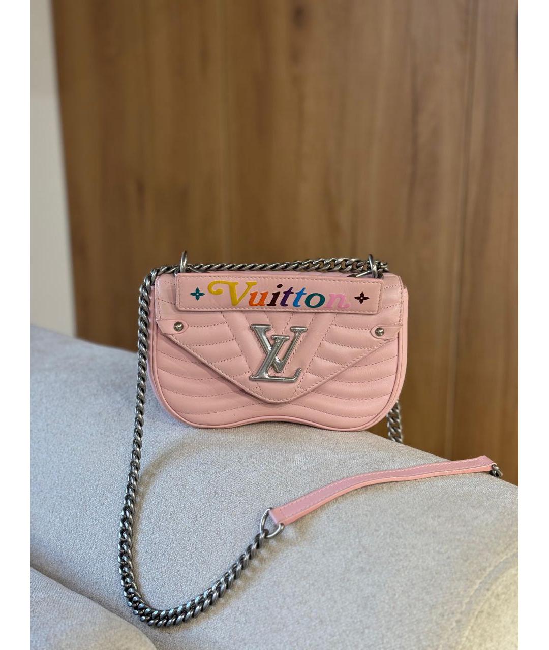 LOUIS VUITTON Розовая кожаная сумка через плечо, фото 2