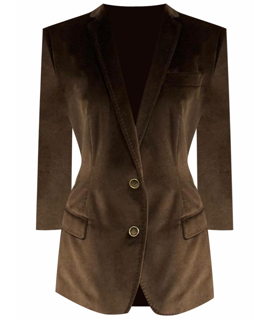 DOLCE&GABBANA Коричневый жакет/пиджак, фото 1