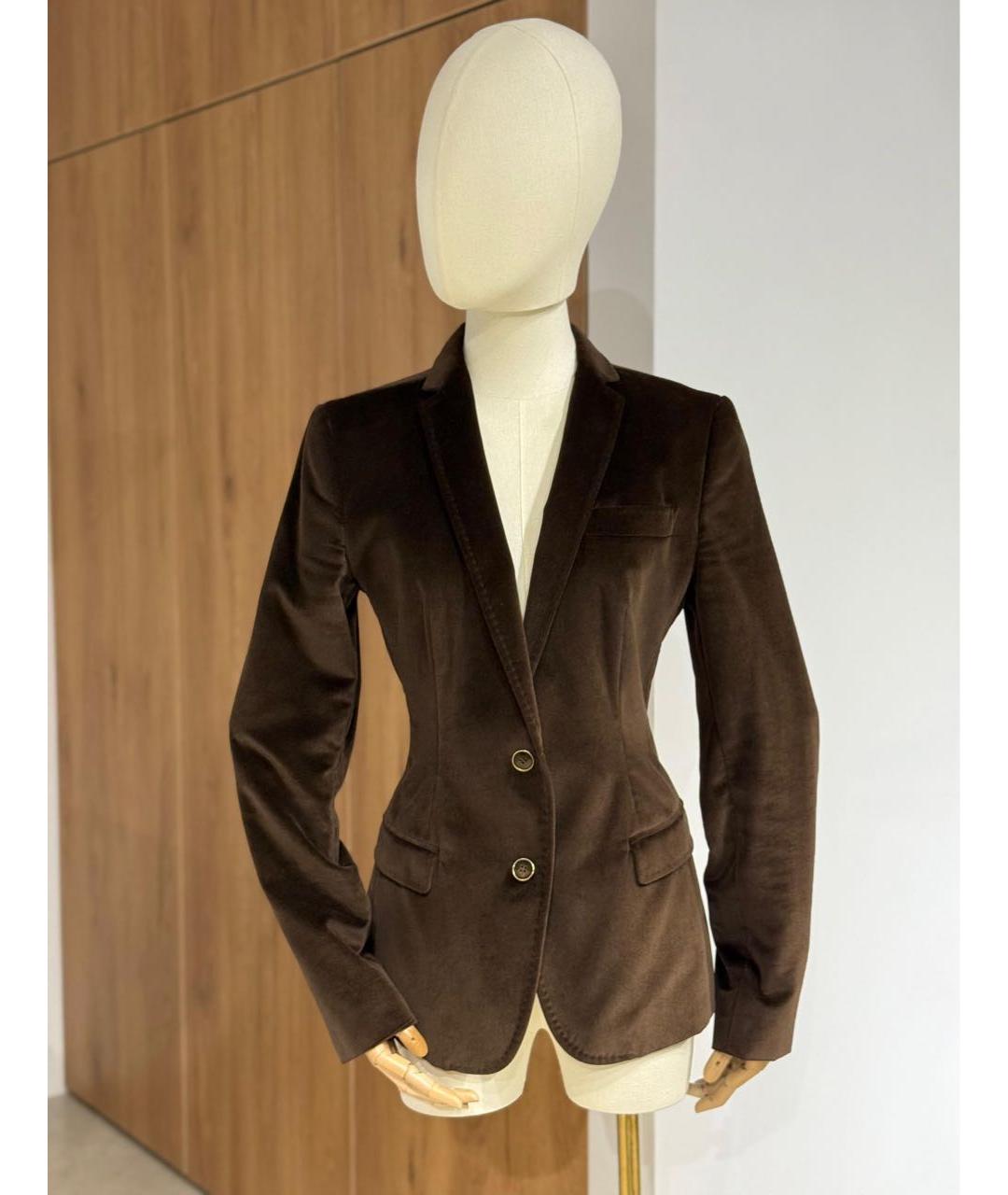 DOLCE&GABBANA Коричневый жакет/пиджак, фото 3