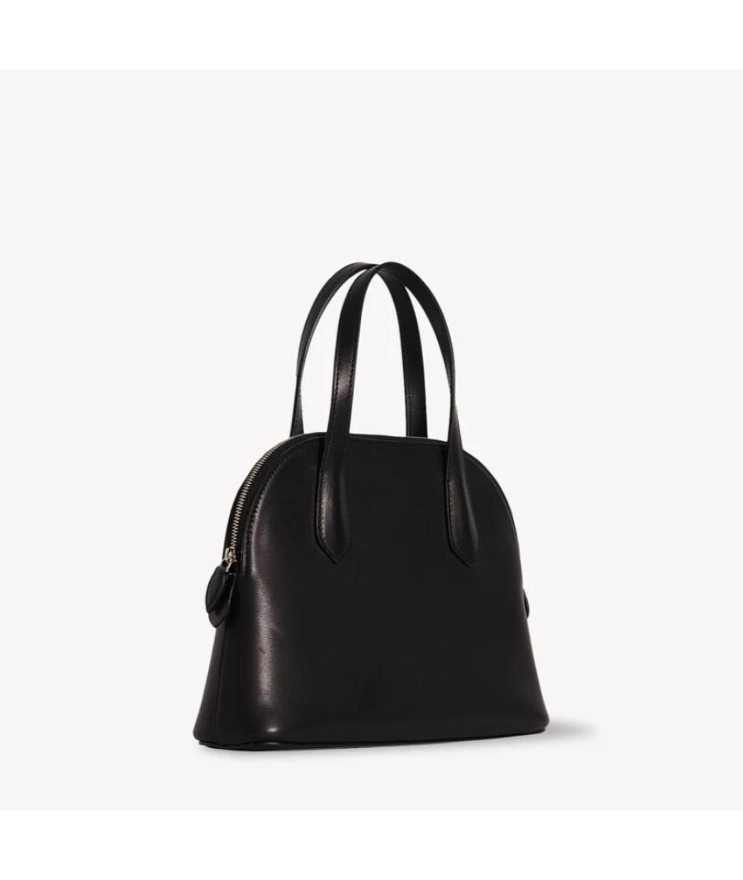 THE ROW Черная кожаная сумка с короткими ручками, фото 2