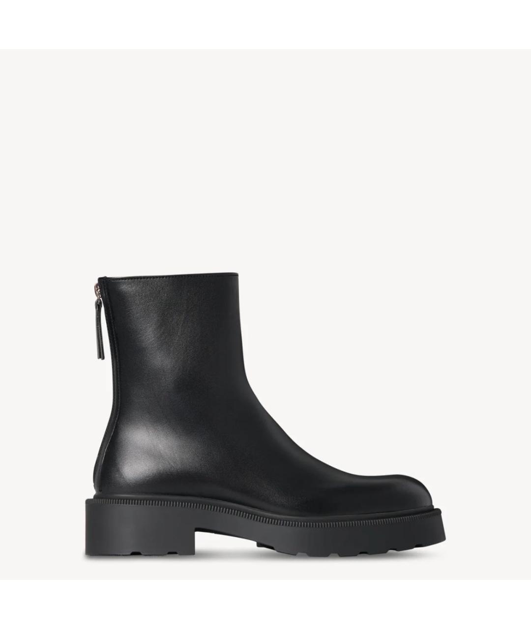 THE ROW Черные кожаные ботинки, фото 5