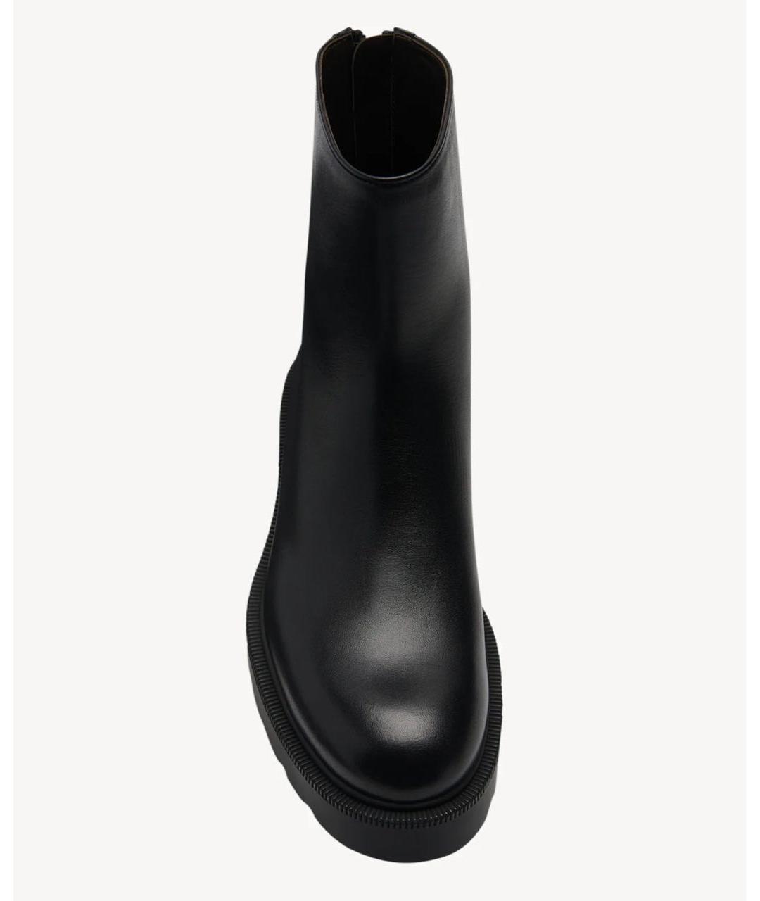 THE ROW Черные кожаные ботинки, фото 2