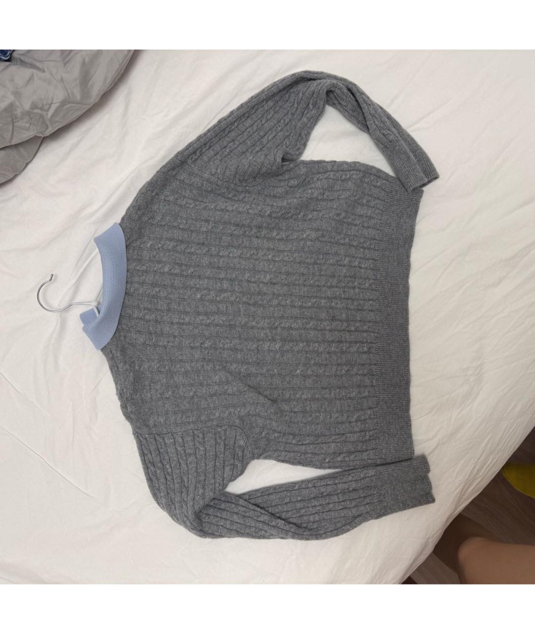 SANDRO Серый шерстяной джемпер / свитер, фото 2