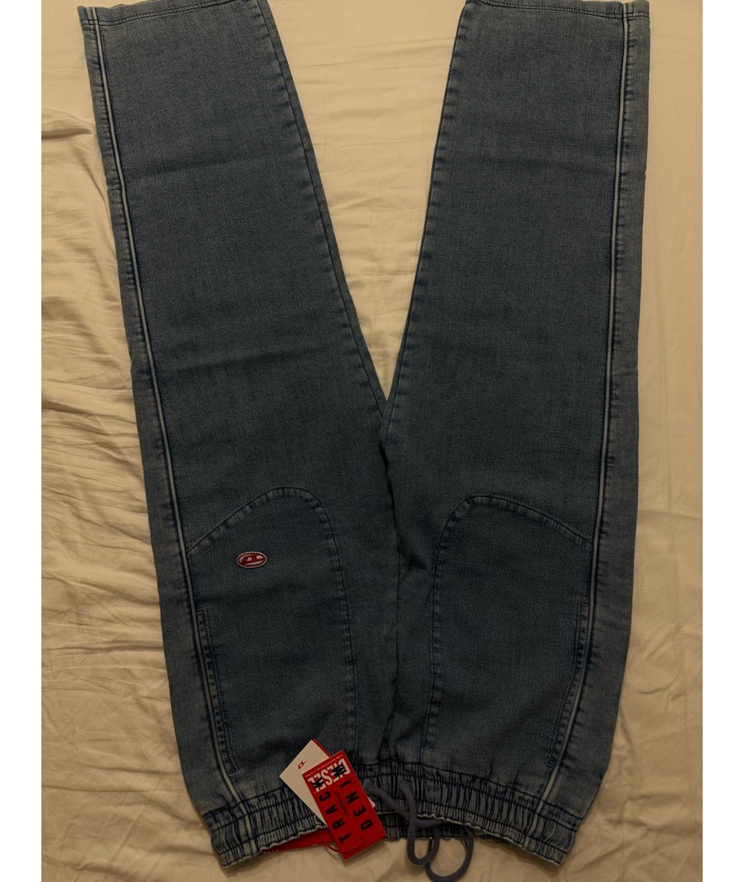 DIESEL Голубые хлопковые джинсы, фото 8