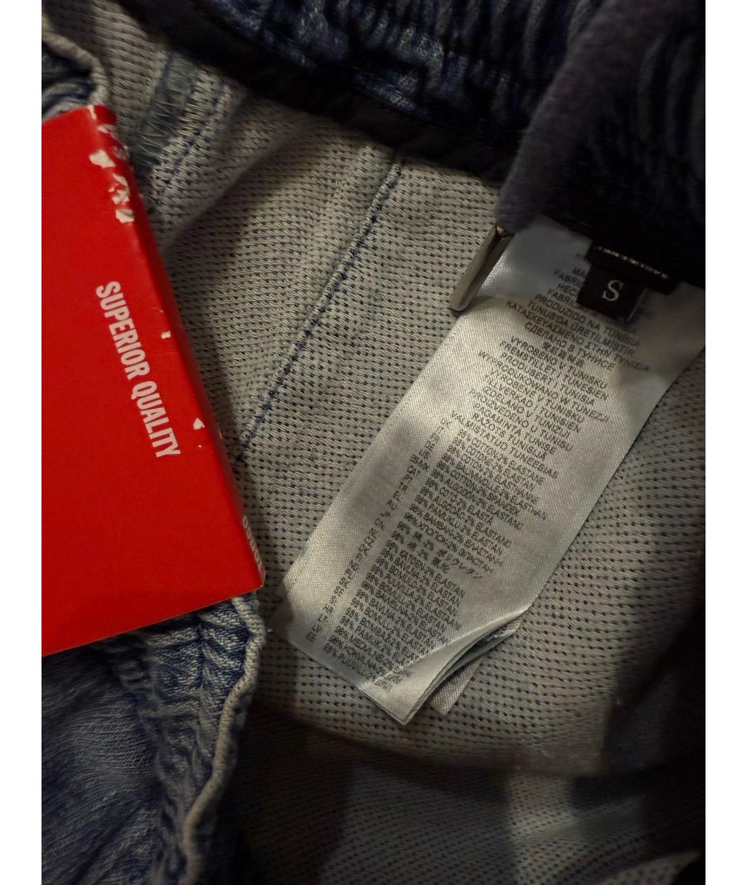 DIESEL Голубые хлопковые джинсы, фото 6