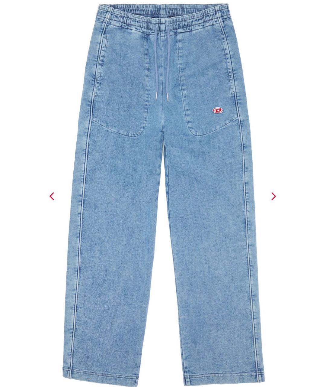 DIESEL Голубые хлопковые джинсы, фото 1