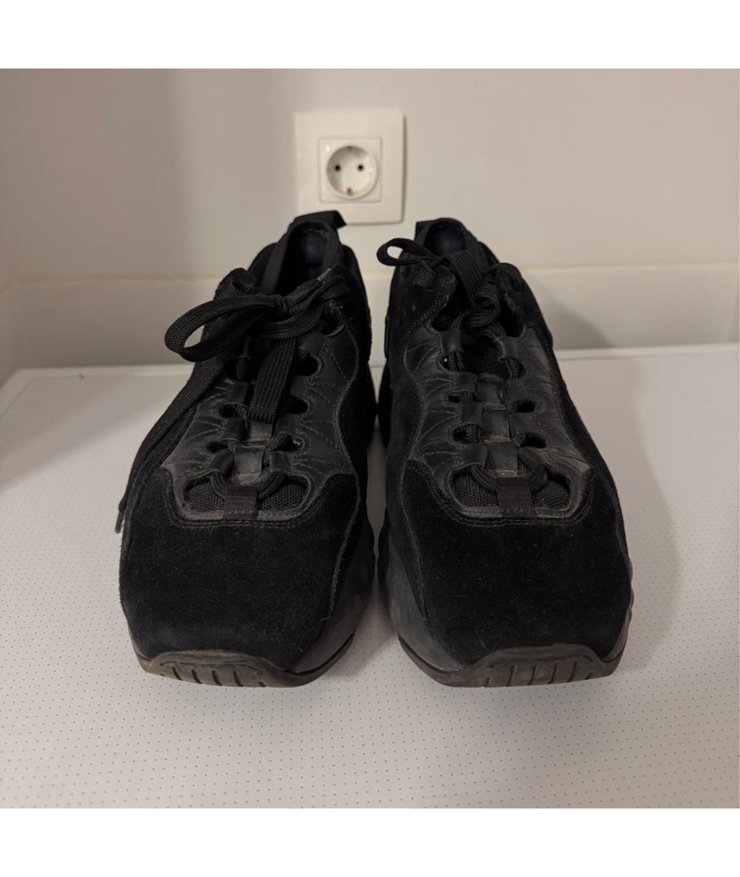 ACNE STUDIOS Черные нубуковые кроссовки, фото 3
