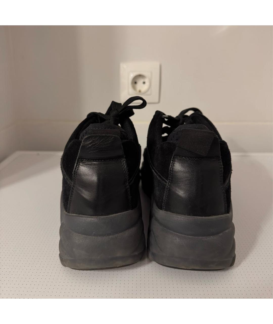 ACNE STUDIOS Черные нубуковые кроссовки, фото 5