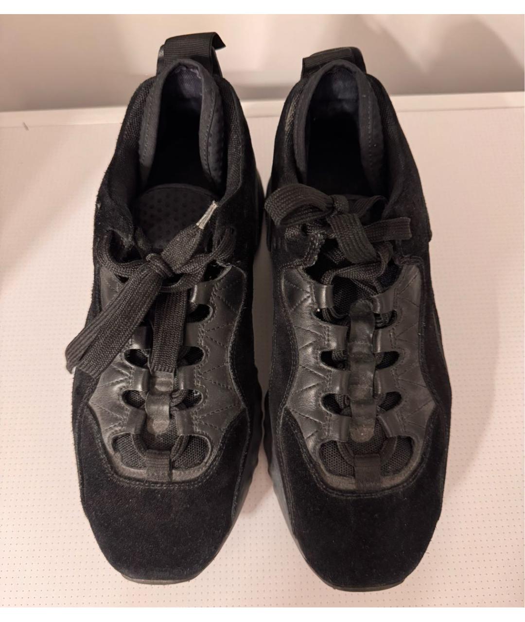 ACNE STUDIOS Черные нубуковые кроссовки, фото 4