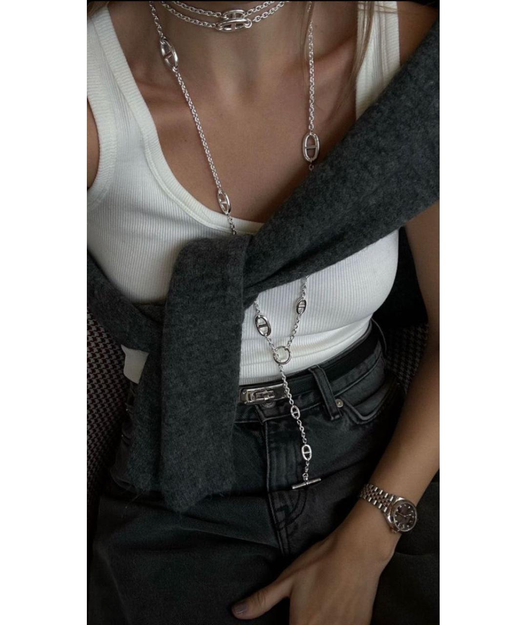 HERMES Серебряная серебряная цепочка, фото 2