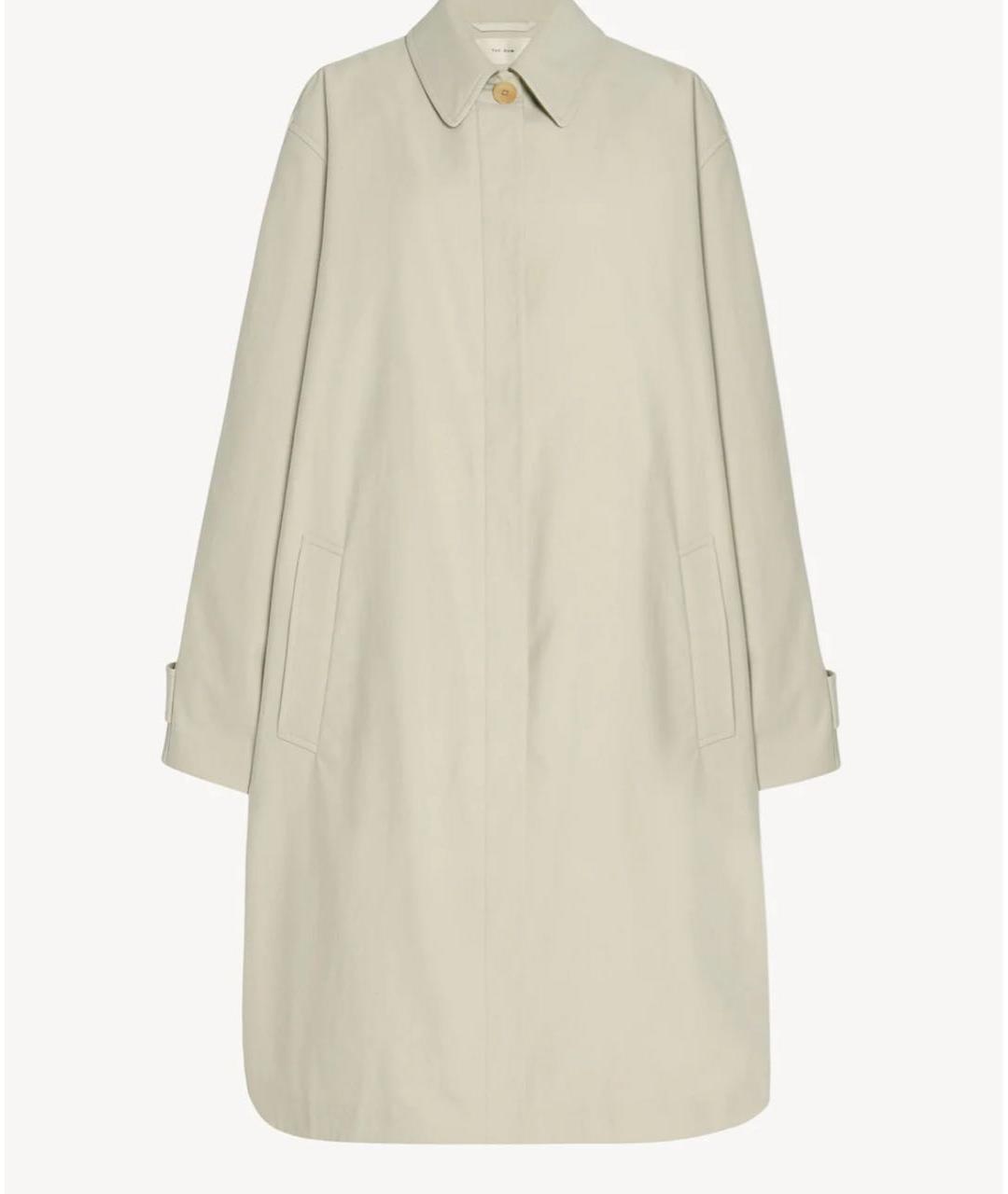 THE ROW Белый хлопковый тренч/плащ, фото 5