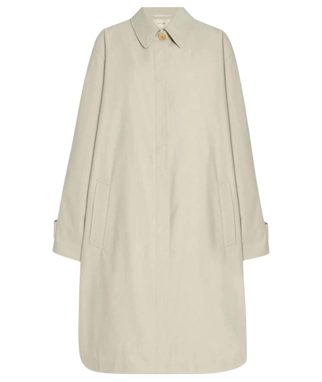 THE ROW Белый хлопковый тренч/плащ, фото 1