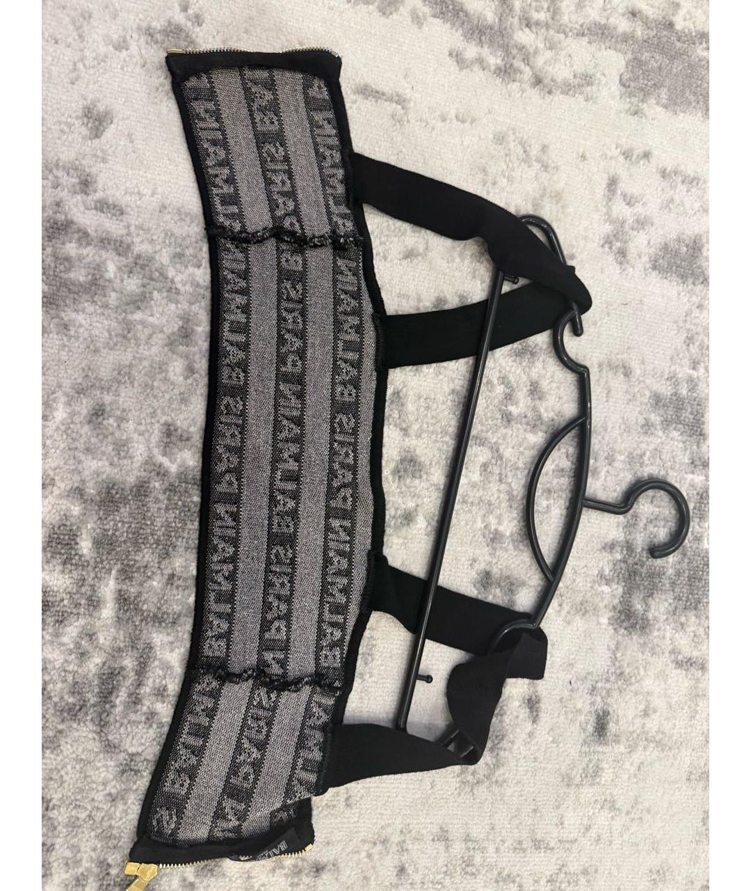 BALMAIN Антрацитовый вискозный джемпер / свитер, фото 4