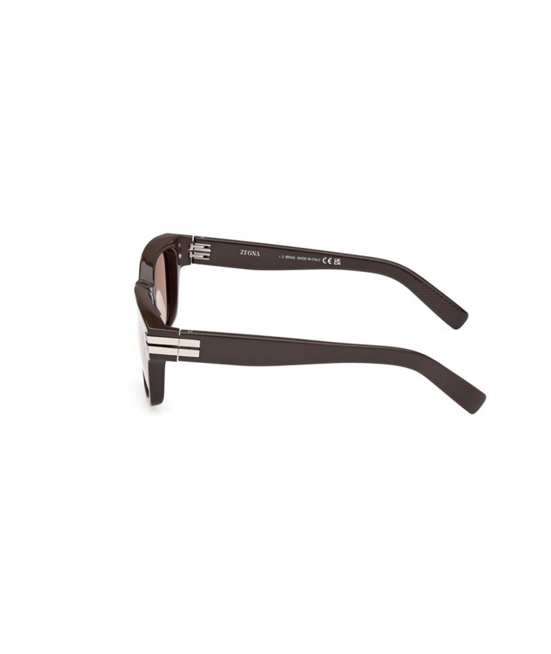 ZEGNA Коричневые солнцезащитные очки, фото 2