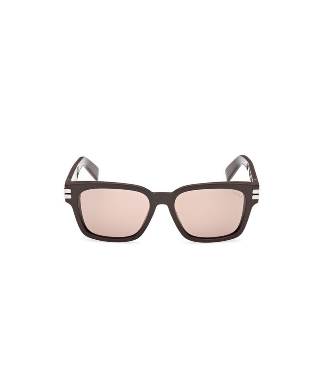 ZEGNA Коричневые солнцезащитные очки, фото 3