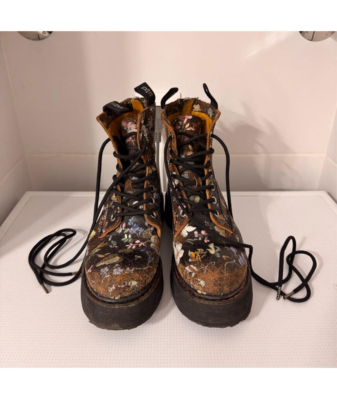 R13 Черные кожаные ботинки, фото 2