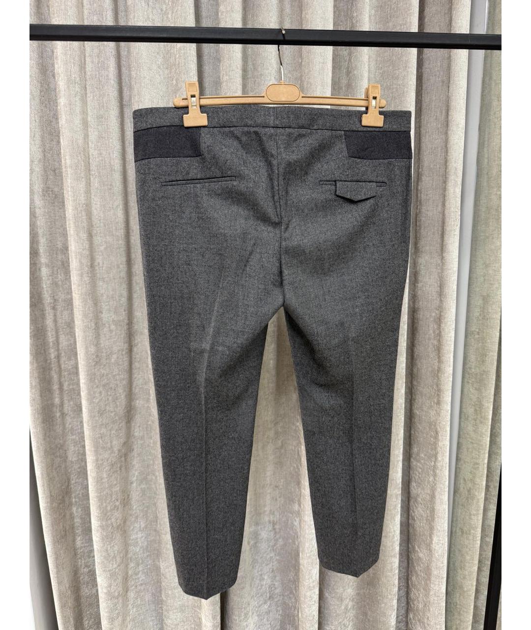 BRUNELLO CUCINELLI Серые прямые брюки, фото 2